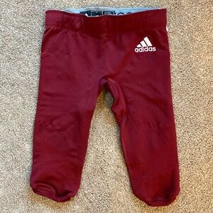 NWT Adidas Maroon Football Pants. Medium (Boy)
